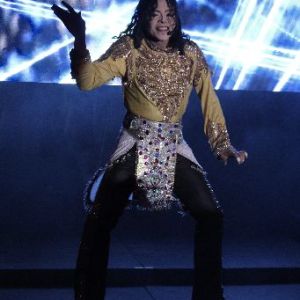 a person standing on a stage